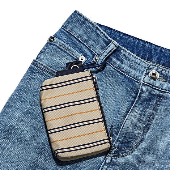 커스텀멜로우(CUSTOMELLOW) stripe layered pouch_CABAX18242BEX