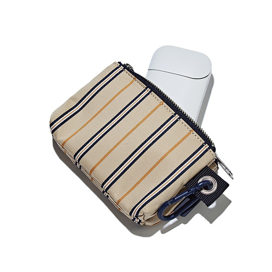 커스텀멜로우(CUSTOMELLOW) stripe layered pouch_CABAX18242BEX