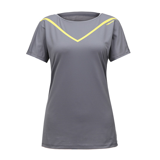 헤드(HEAD) 여성 와이드 넥 루즈핏 티셔츠_JOTDM18601GYL