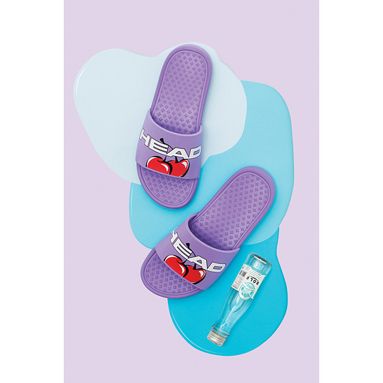 헤드(HEAD) [HEAD X KIRSH] 체리 슬라이더 슬리퍼_KF2AX18734PPL