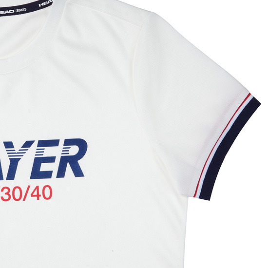 헤드(HEAD) 여성 PLAYER 라운드 티셔츠_JOTDM18212WHX