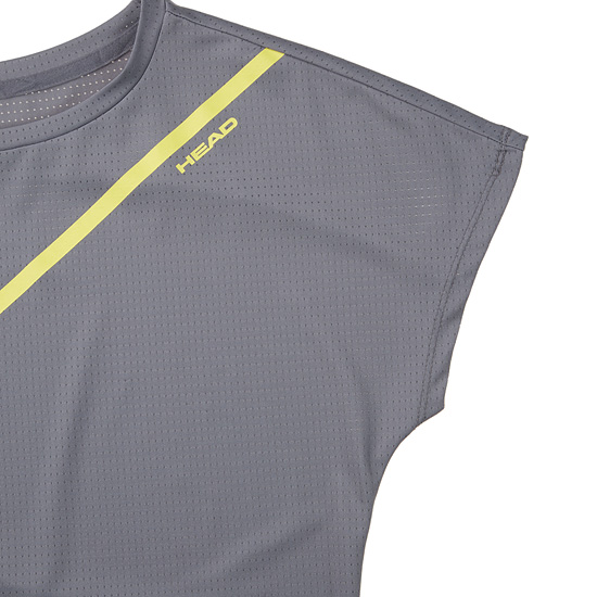 헤드(HEAD) 여성 와이드 넥 루즈핏 티셔츠_JOTDM18601GYL