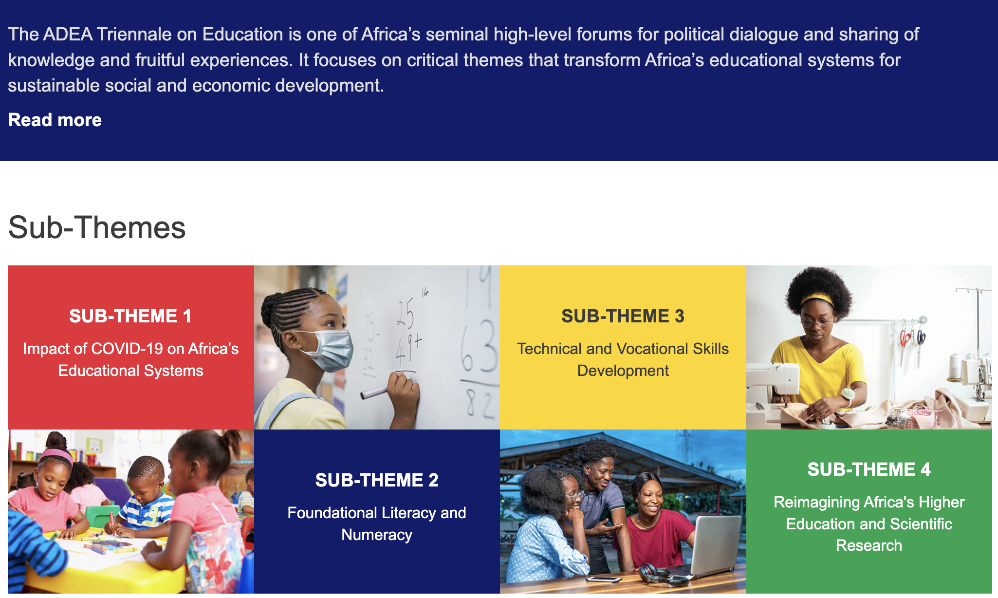 © 2022 Association for the Development of Education in Africa (ADEA)