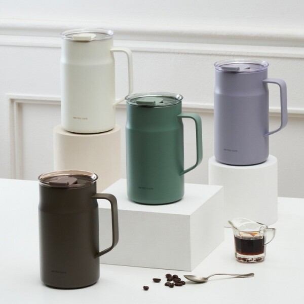 메트로 카페 머그 세라믹 텀블러 600ml LHC4282