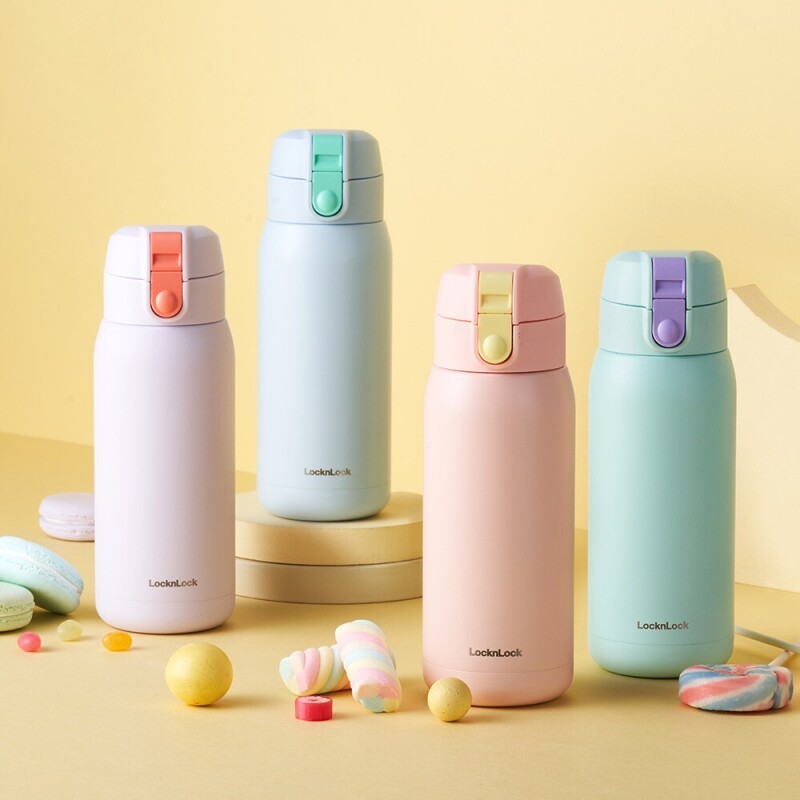 스쿨핏 코튼캔디 원터치 텀블러 370ml LHC3233