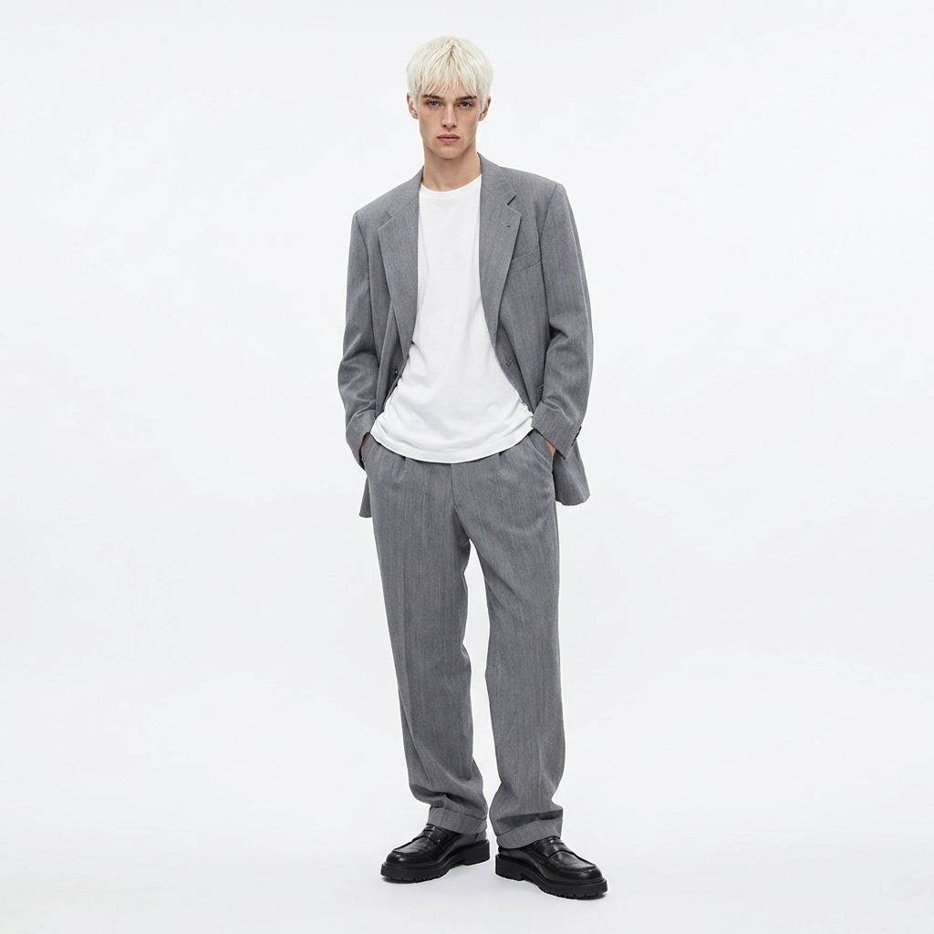 ERMENEGILDO ZEGNA 울캐시미어 스트라이프 수트 세트 MAN-L
