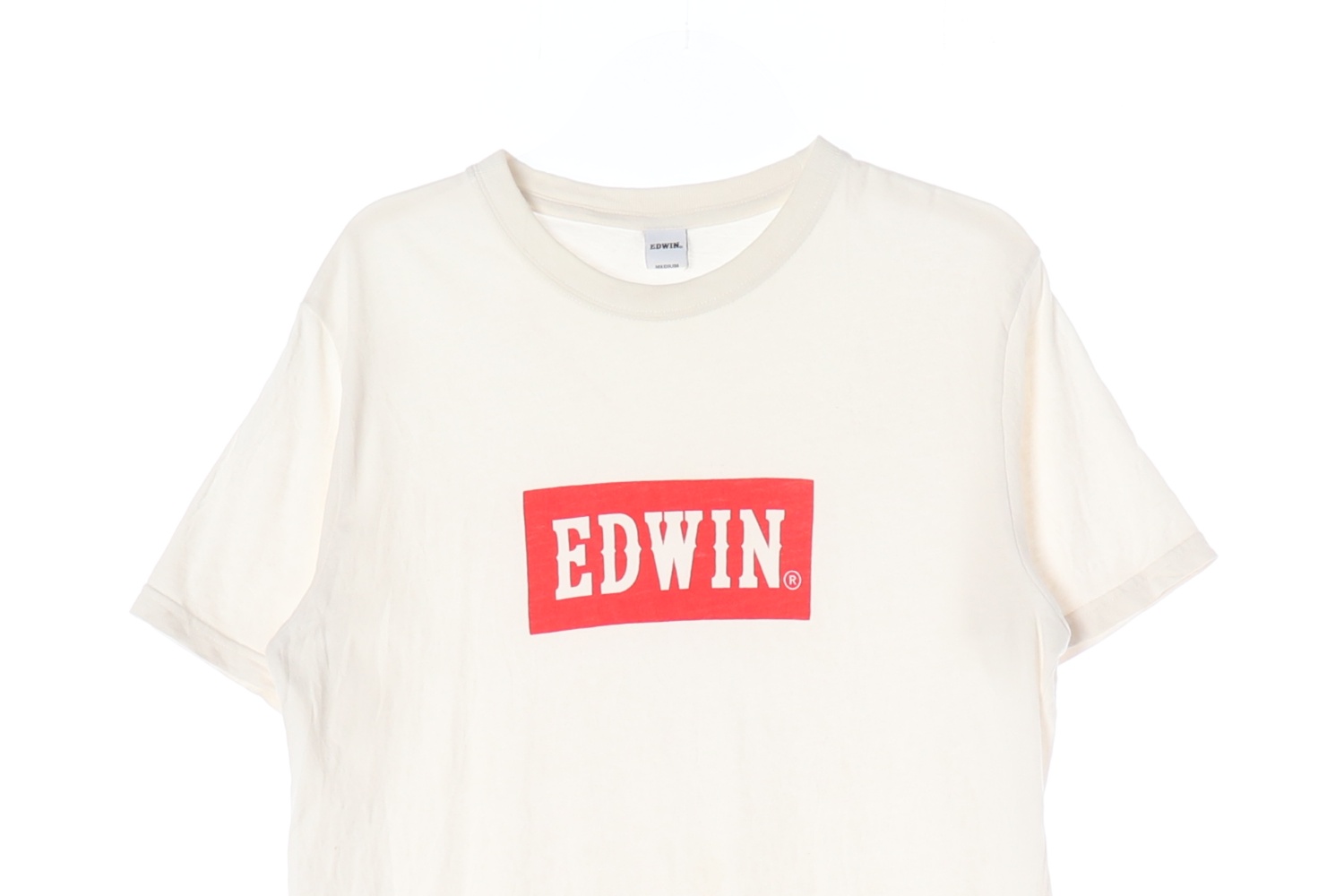 EDWIN 에드윈 빅로고 프린팅 라운드넥 반팔 티셔츠 WOMAN-M