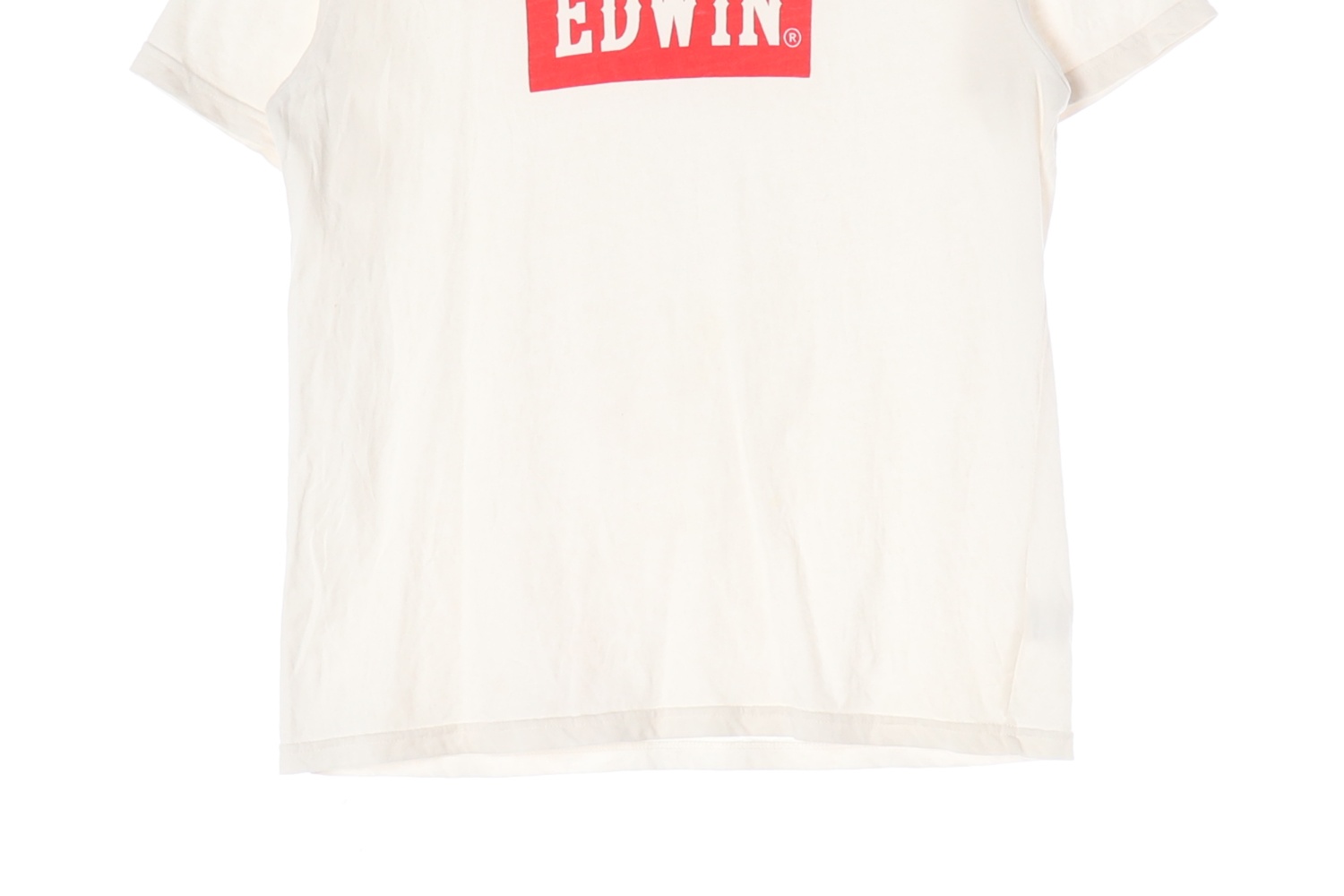 EDWIN 에드윈 빅로고 프린팅 라운드넥 반팔 티셔츠 WOMAN-M