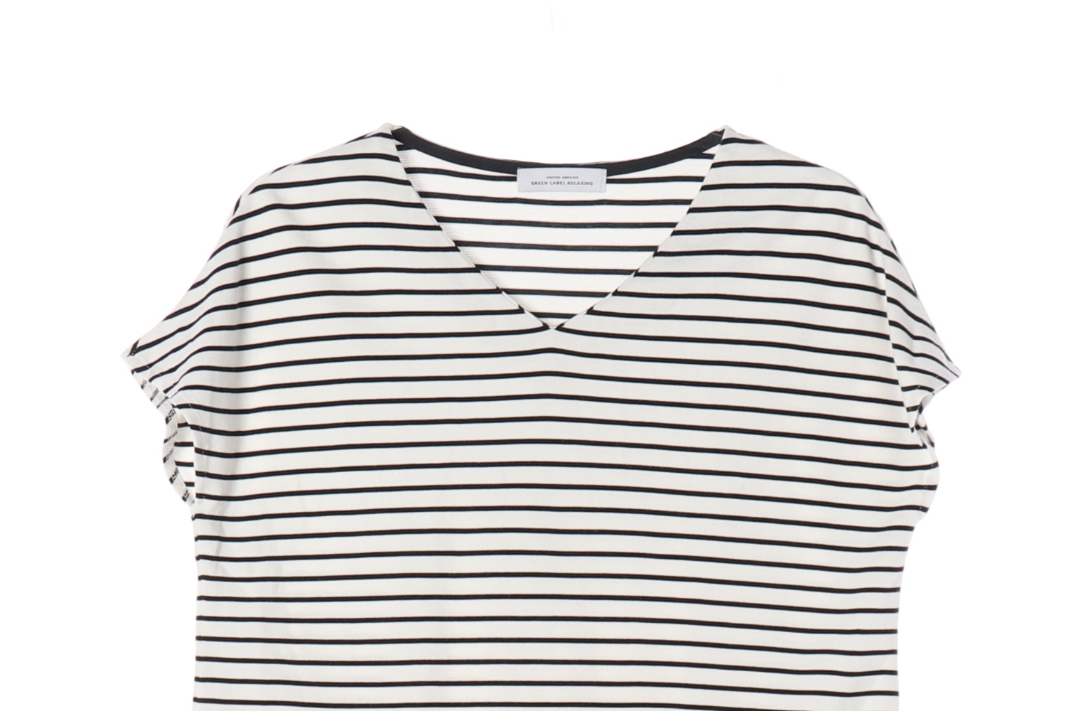 UNITED ARROWS 그린라벨릴랙싱 스트라이프 버튼 티셔츠 WOMAN-M