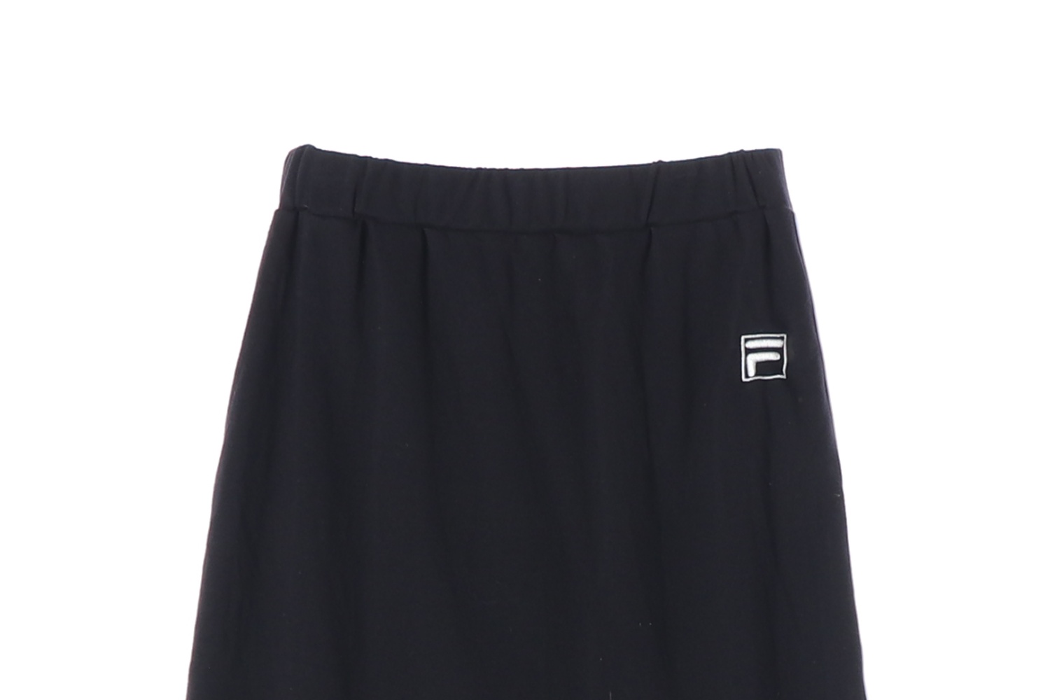 FILA 필라 블랙 플레어 스커트 사이드라인 WOMAN-L