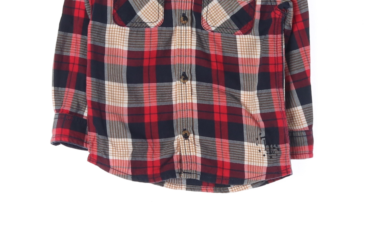 TOMMY HILFIGER 타미힐피거 체크 포켓 셔츠 KIDS-90