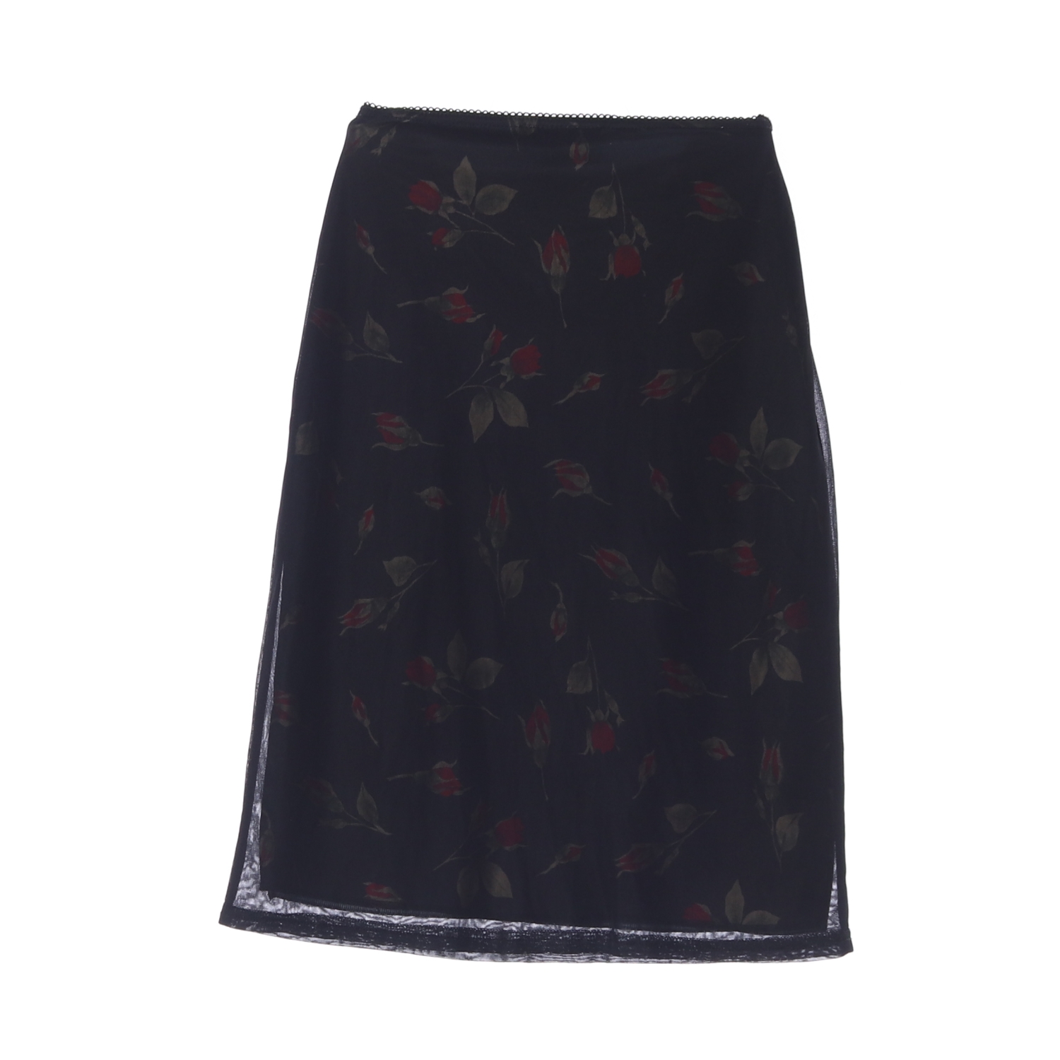 HENNES 헤네스 플라워 패턴 블랙 스커트 WOMAN-S