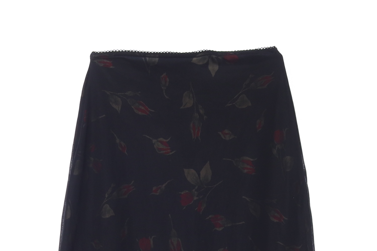 HENNES 헤네스 플라워 패턴 블랙 스커트 WOMAN-S
