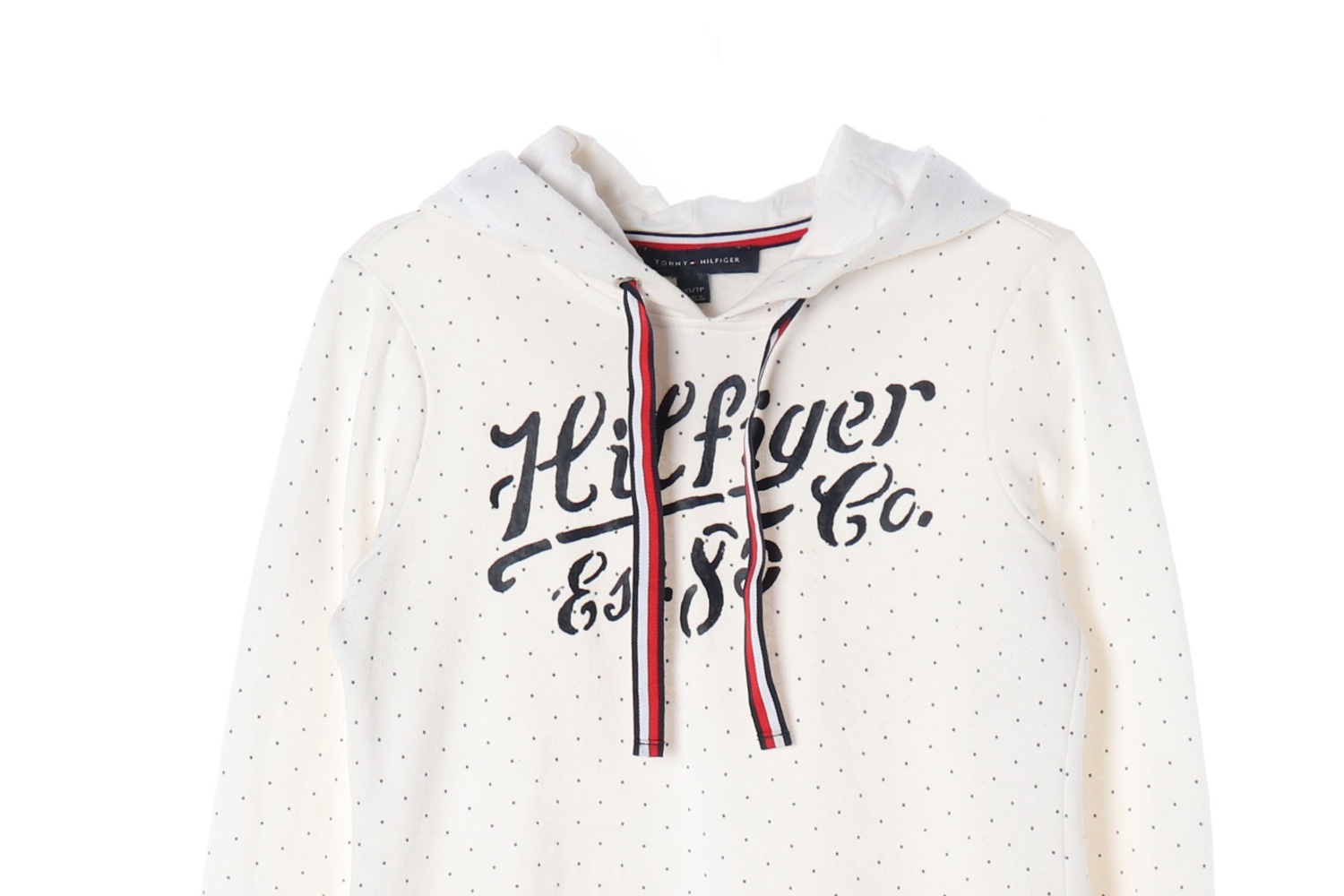 TOMMY HILFIGER 타미힐피거 도트 패턴 후드티 WOMAN-XS