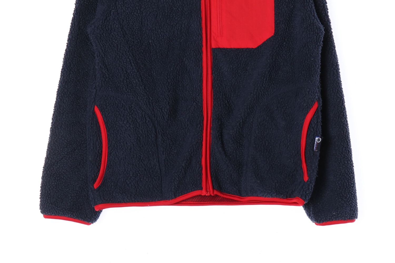PENFIELD 펜필드 네이비 레드 포인트 집업 플리스 재킷 WOMAN-M