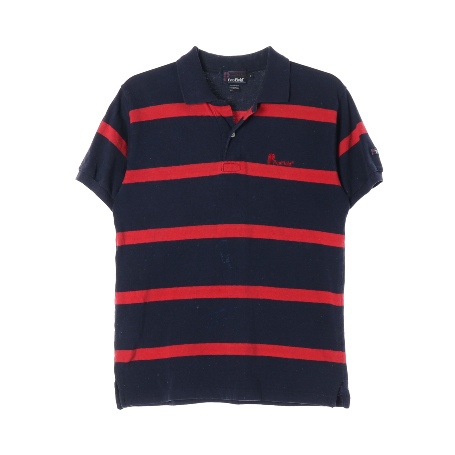 Penfield 펜필드 스트라이프 반팔 폴로 셔츠 MAN-L