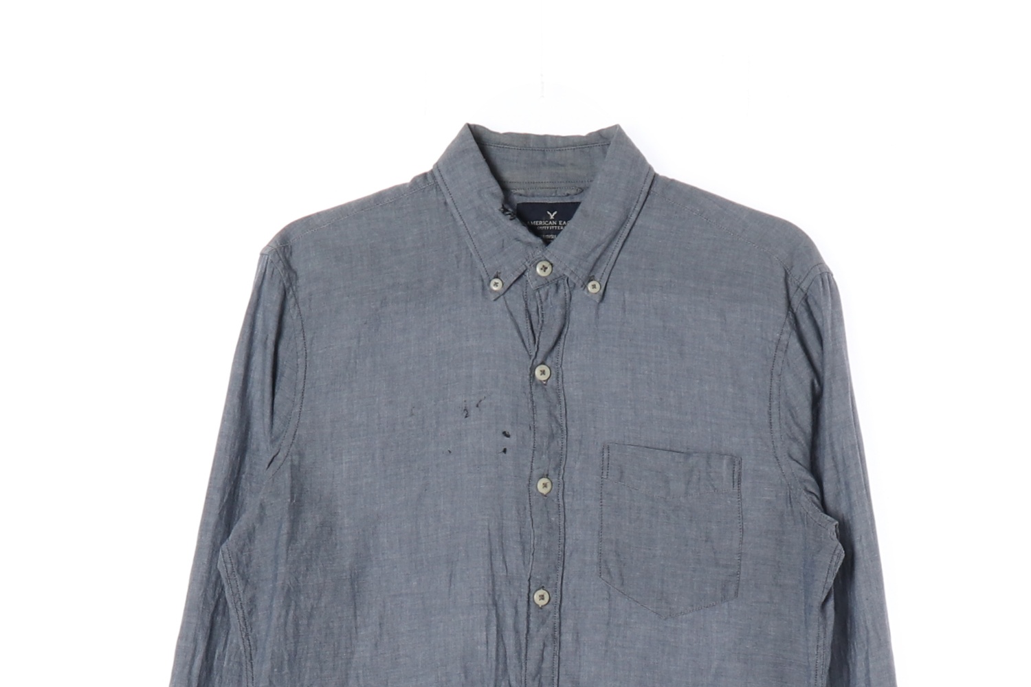 AMERICAN EAGLE 아메리칸이글 블루 워싱 셔츠 WOMAN-S