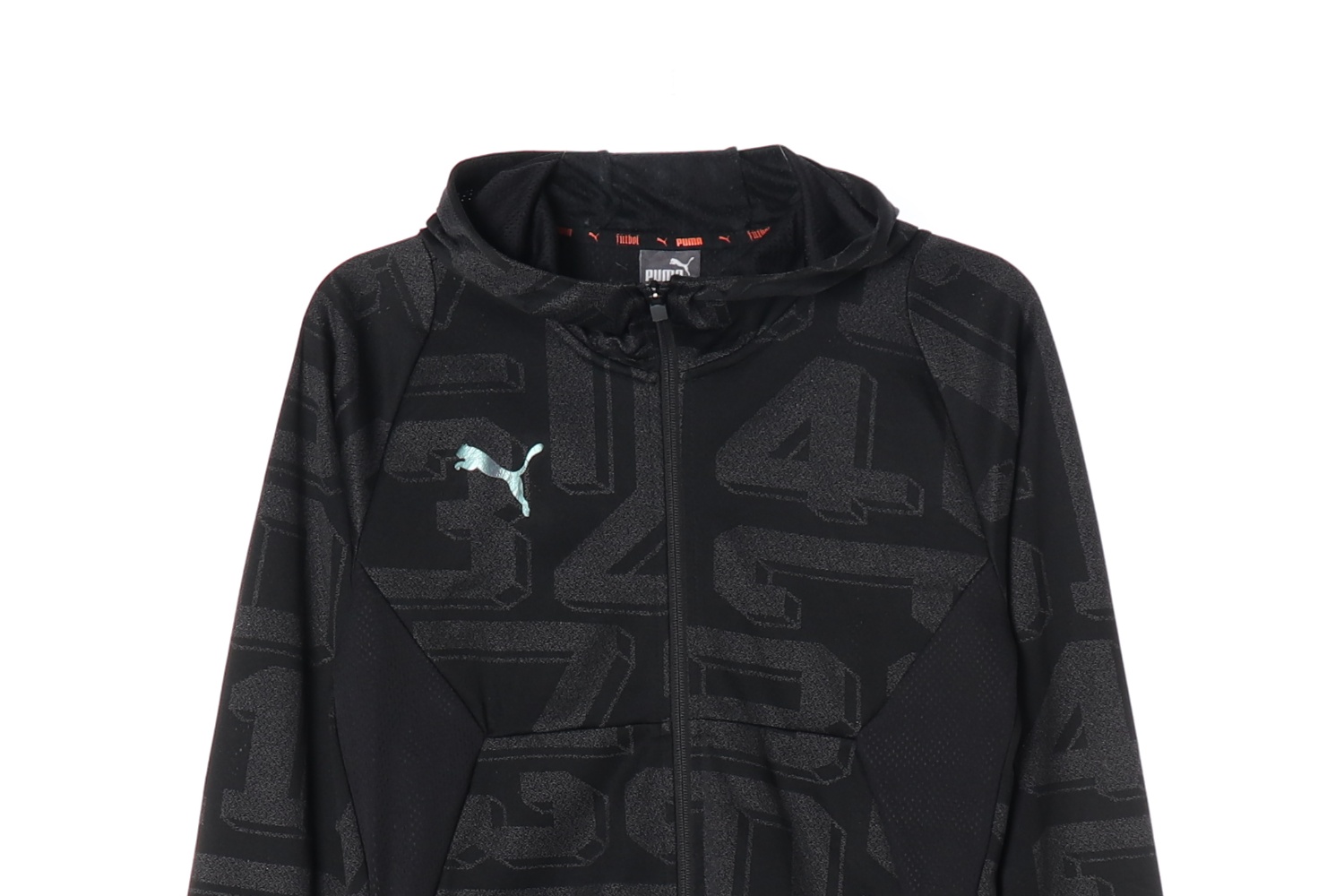 PUMA 퓨마 넘버 패턴 블랙 집업 후드 재킷 MAN-XXL