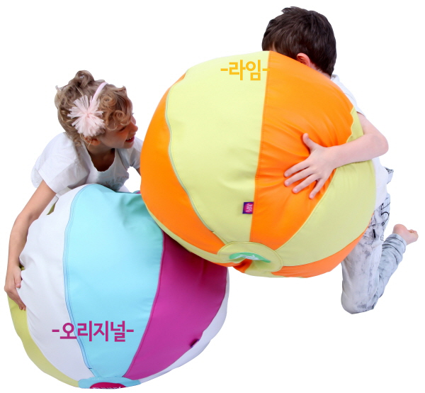 퍼니존 키즈 빈백(라임)