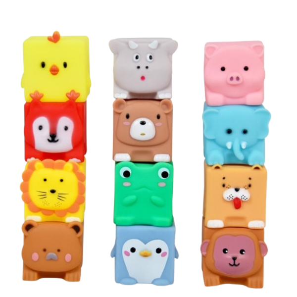 소프트동물블럭12p (비비드컬러)