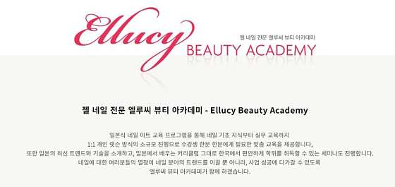 엘루씨뷰티아카데미 네일학원