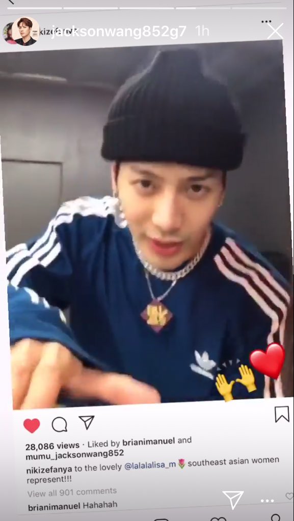 Instagram Story Jackson GOT7