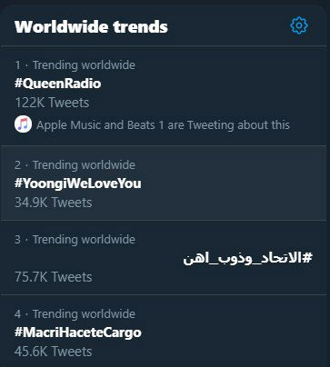 Tagar #YoongiWeLoveYou jadi trending topic