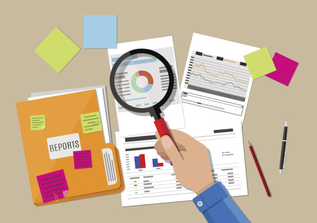financial report concept. Business background.