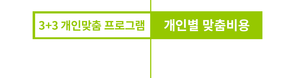 개인별 맞춤비용