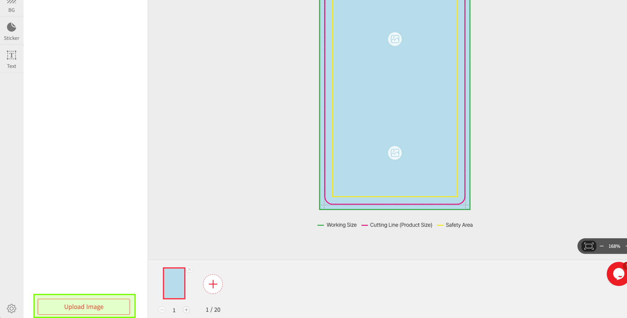 1. Upload Image