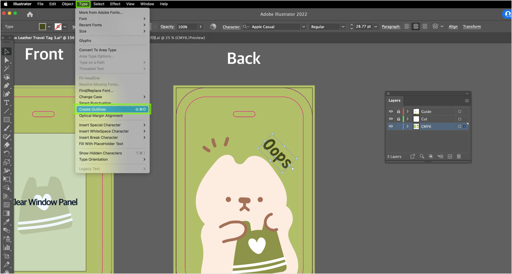2. Create Outline
