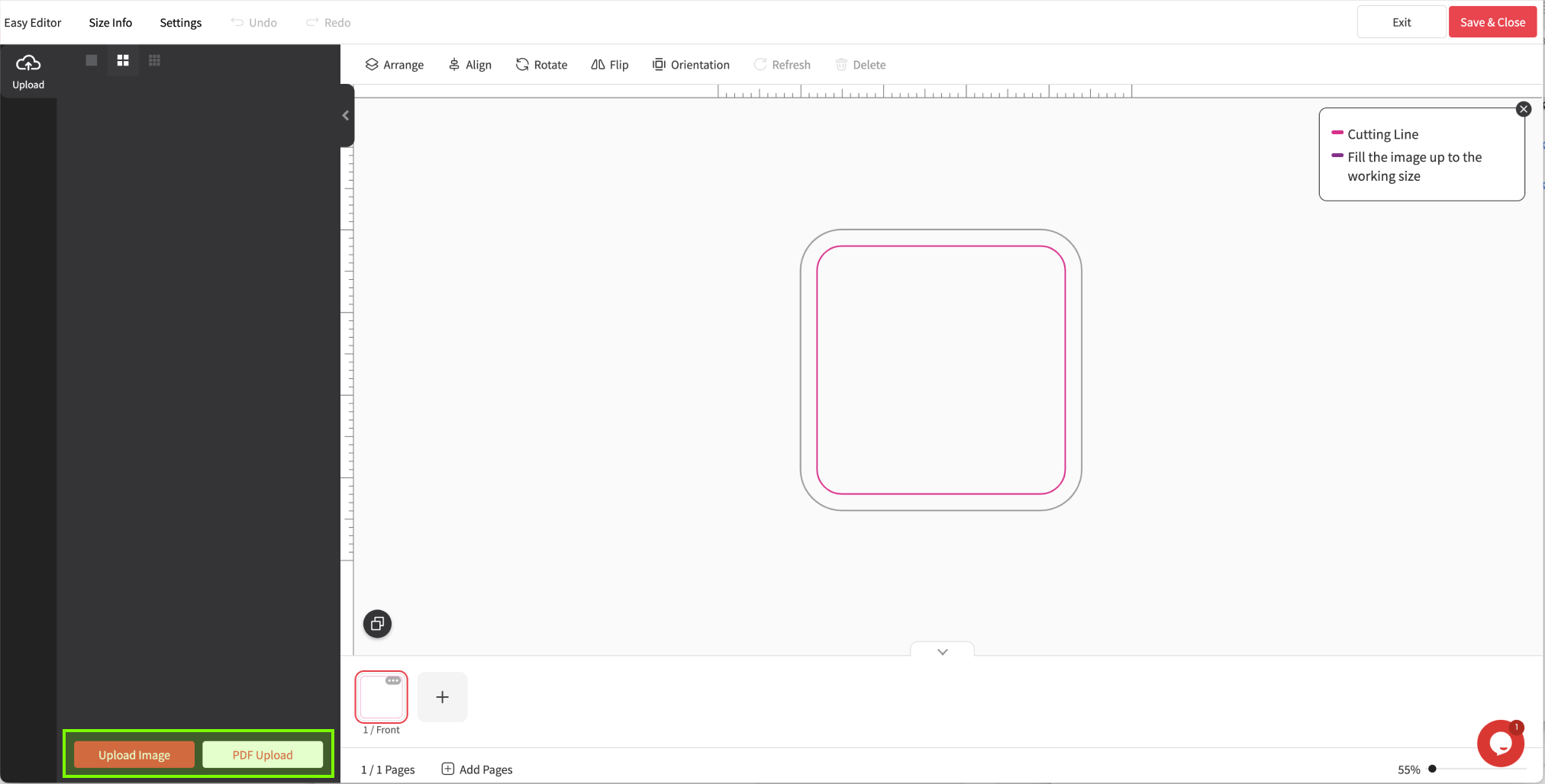 1. Upload Image / PDF Upload