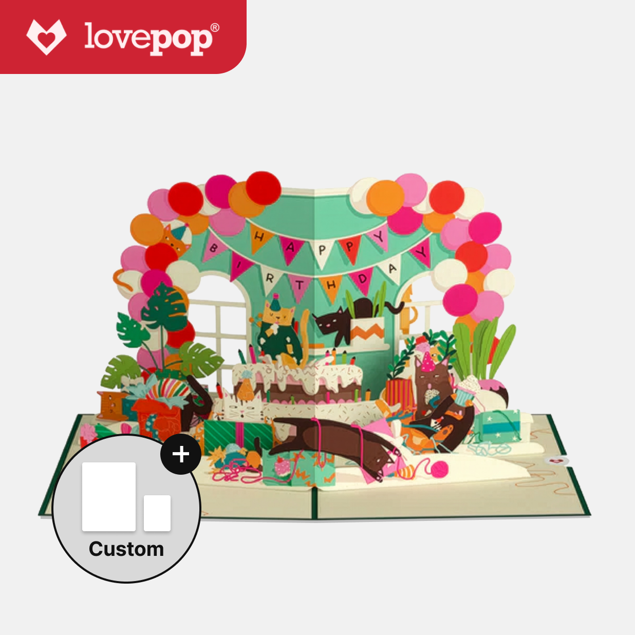 Party Cats Birthday Pop-Up Card