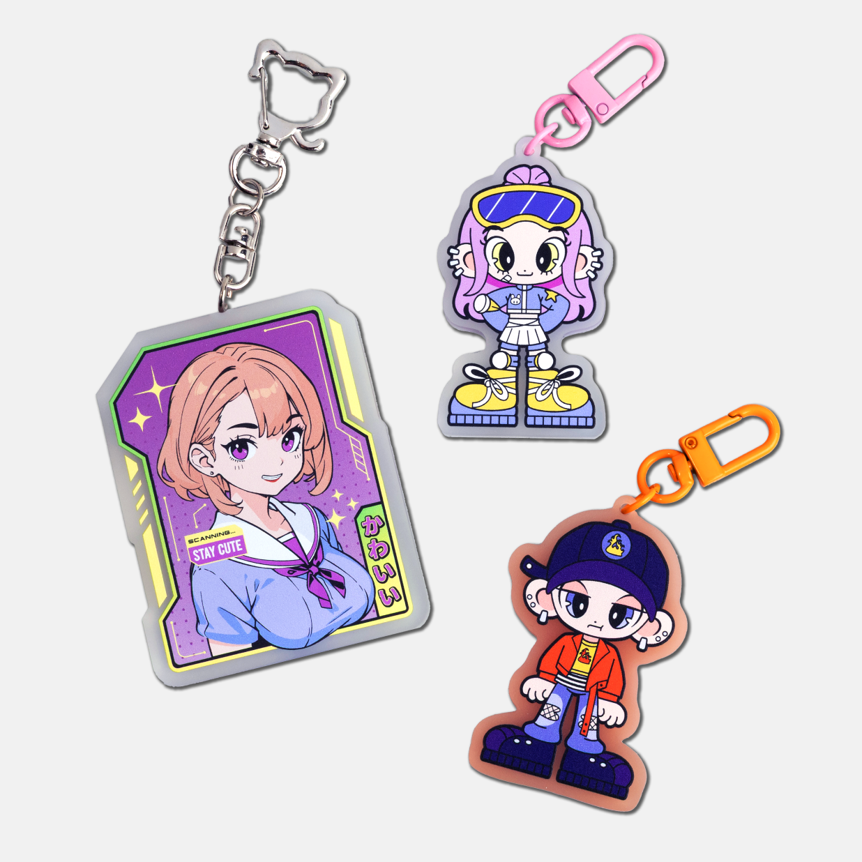 Frosted Keyrings