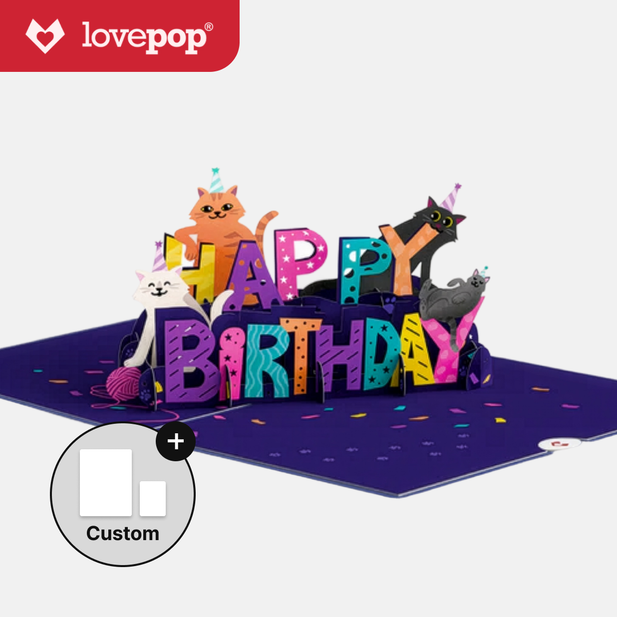 Happy Birthday Cats Pop-Up card