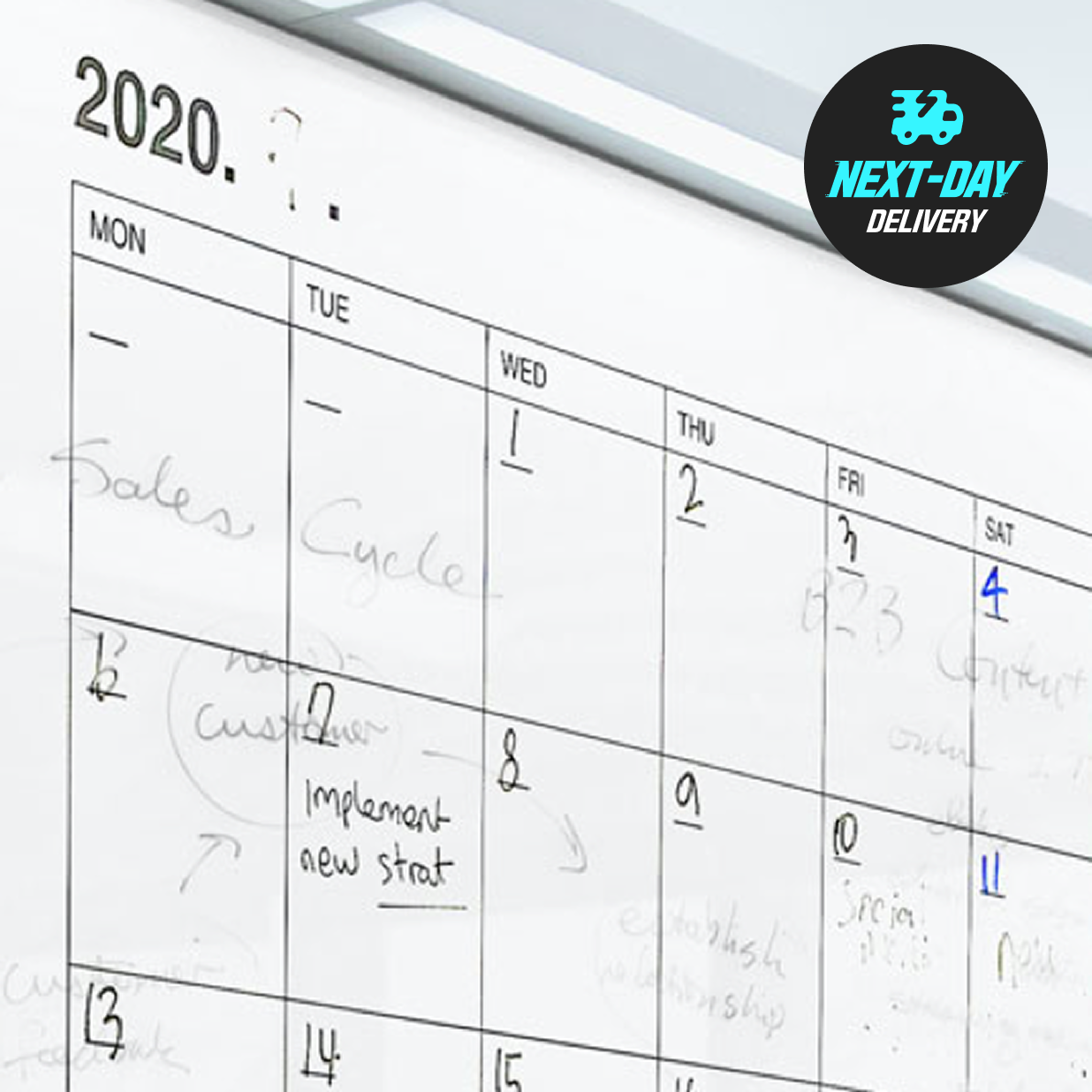 Printed White Boards (Adhesive)