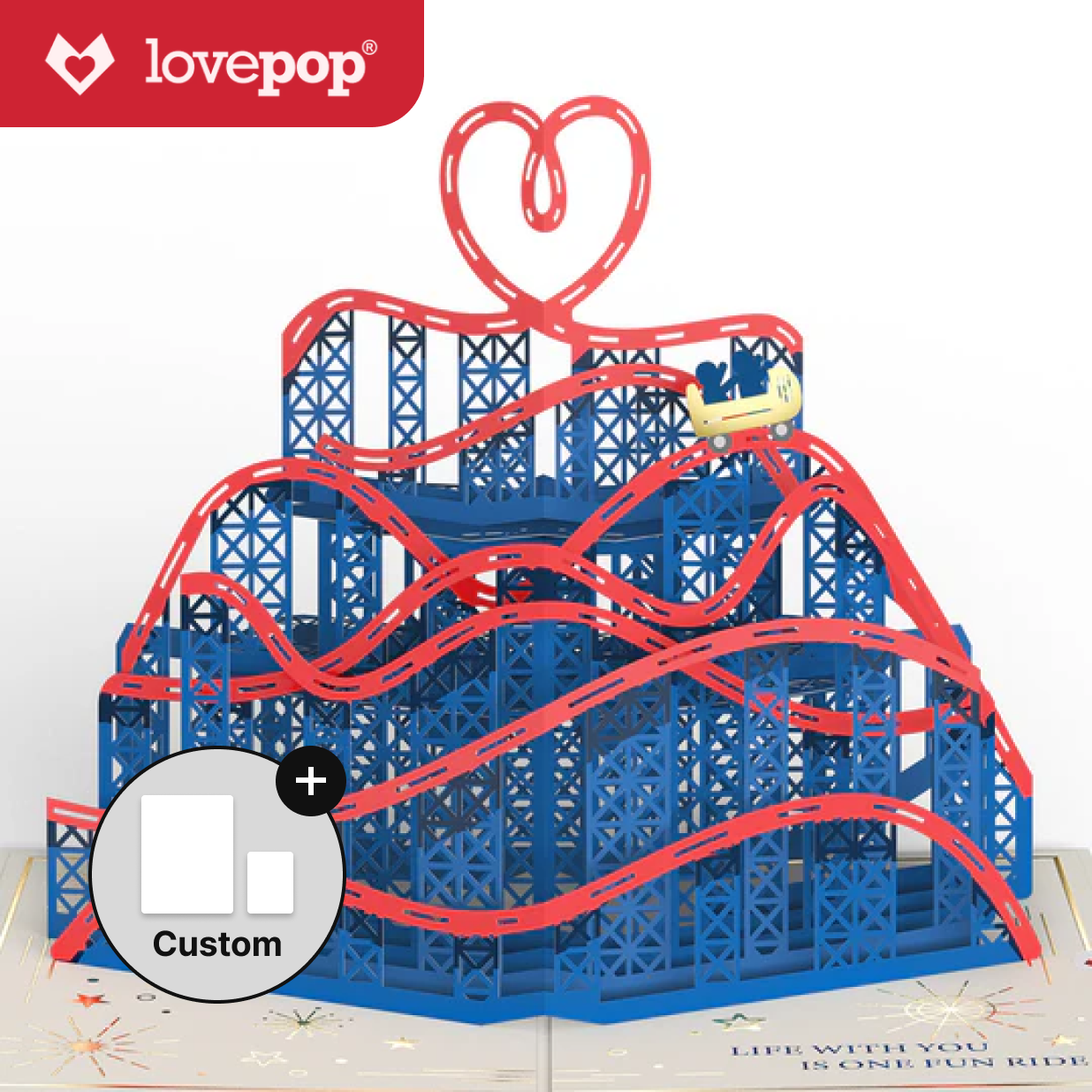 Love Rollercoaster Pop-Up Card