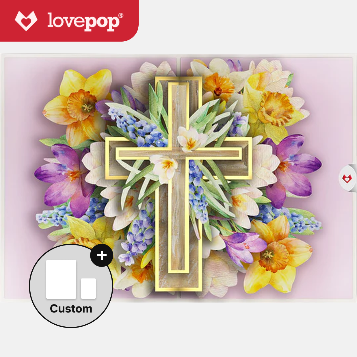 The Lord Bless You Floral Cross Pop-Up Card