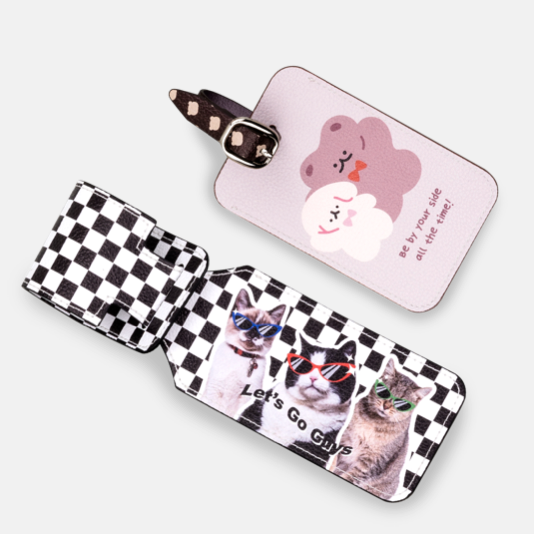 Faux Leather Travel Tag