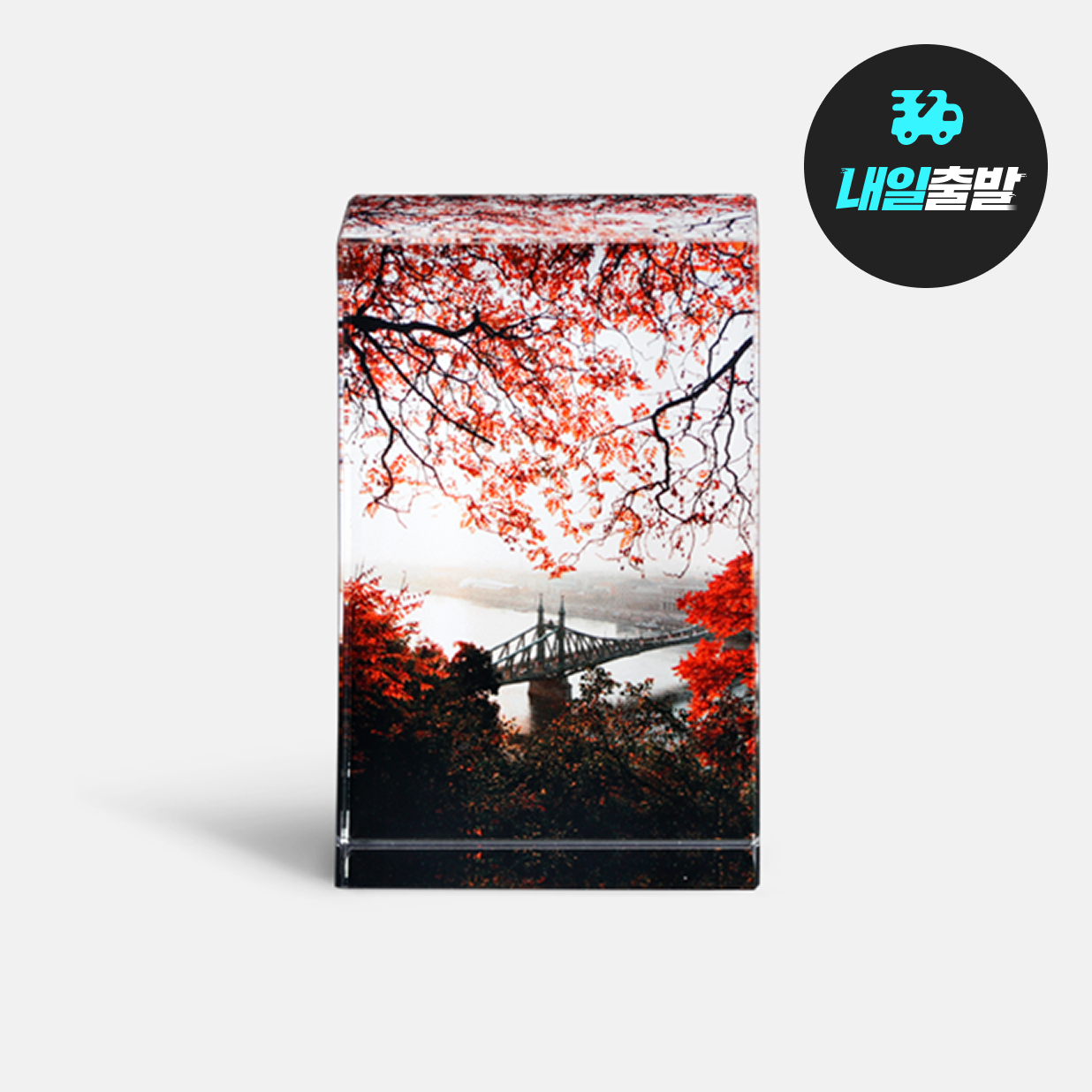 크리스탈 큐브 액자