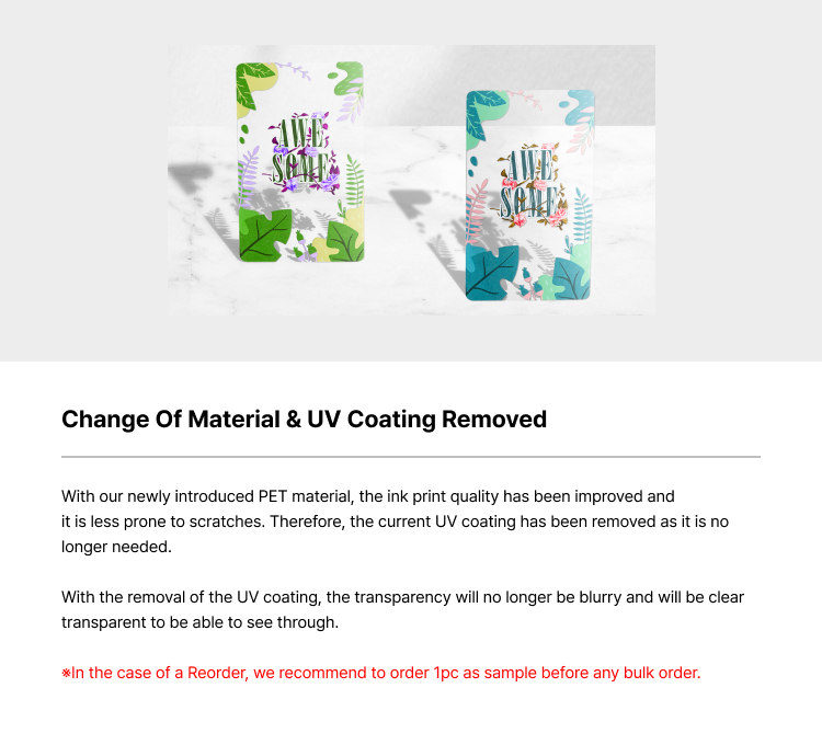 Change Of Material