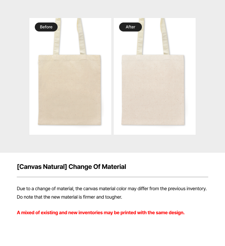[Canvas Natural] Change Of Material