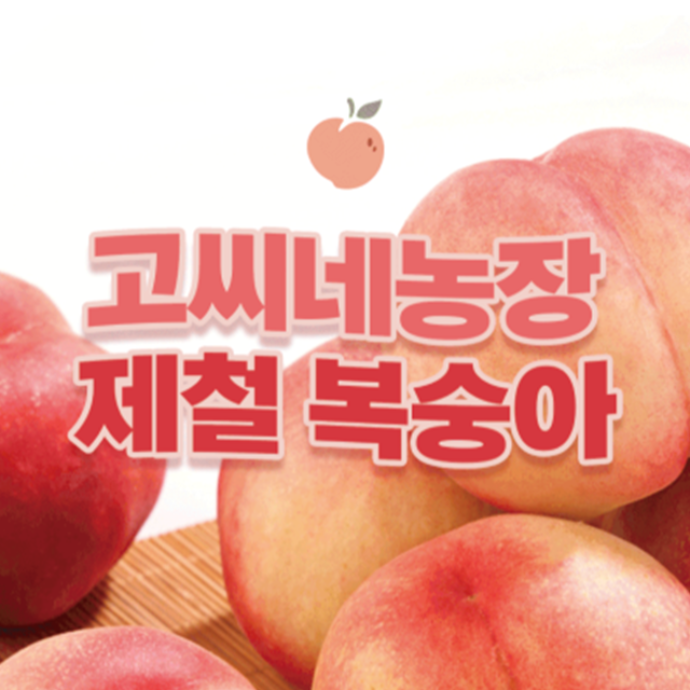 고씨네농장 신비복숭아 블로그 체험단 모집