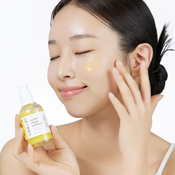 지친 피부를 탄력있게! 띵쏘 글로이 크림 앰플 ✨