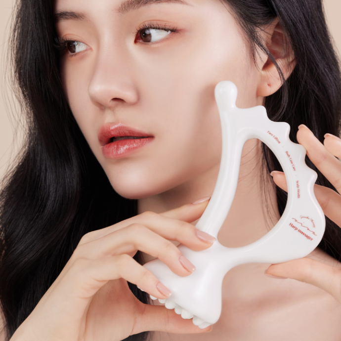 15년 바디 브랜드의 장인 수제 제작, 비바 올인원 세라믹 하프 괄사 마사지기