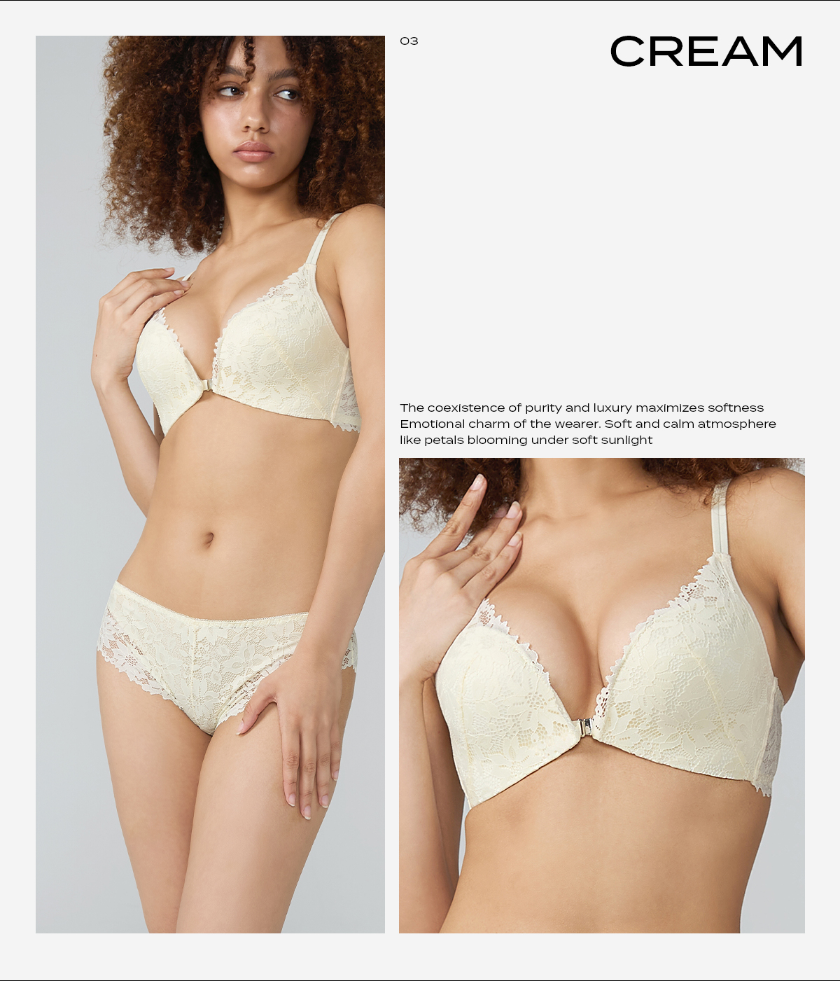 앞후크를 잠그는 모습을 자연스럽게 클로즈업으로 1~2초 정도
너무 빠르지 않게, 후크가 채워지는 순간이 보이도록 부탁드립니다.

전체적으로 10~20초 내외, 제품 설명보다는 예쁜 착용컷or비포애프터변화와
실루엣 중심으로 부탁드립니다.