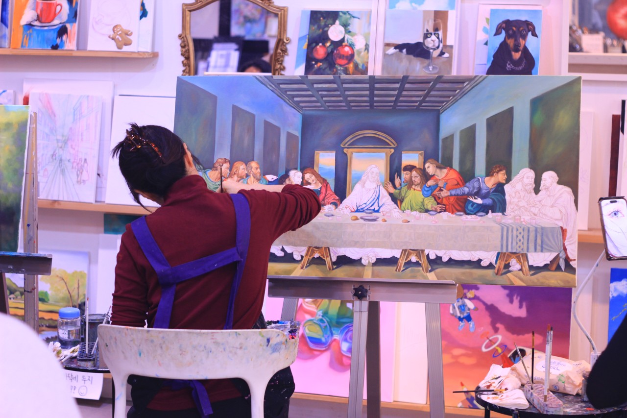 성인취미미술학원 업계 1위 아트아뜰리에 취미미술 클래스 방문형 캠페인