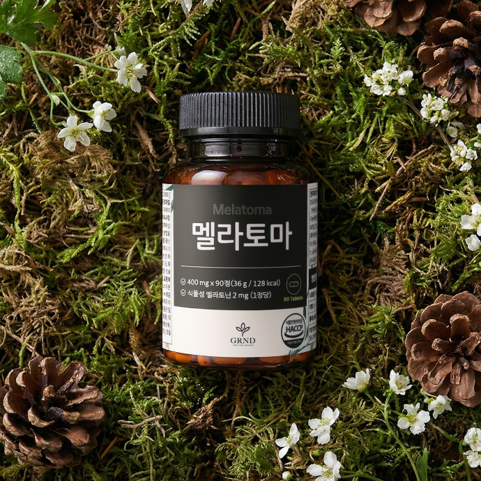 [배송형] 그라운드GRND 식물성멜라토닌영양제 2mg, 90정