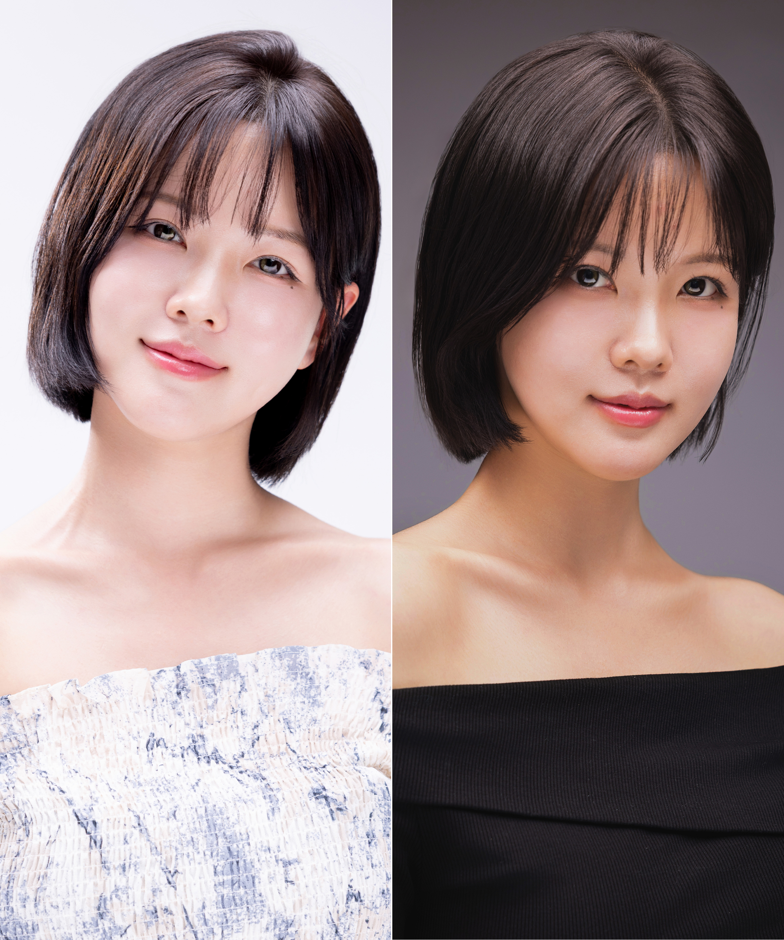 인천 연수구 동춘동 1인샵 투톤 프로필 촬영｜원본 제공+수정본 4컷, 다양한 투톤 무드로 촬영