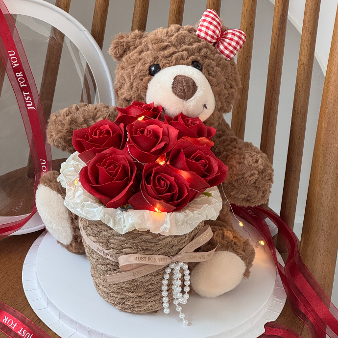 허그미 로즈베어 블로그+구매평 리뷰 (택배형)